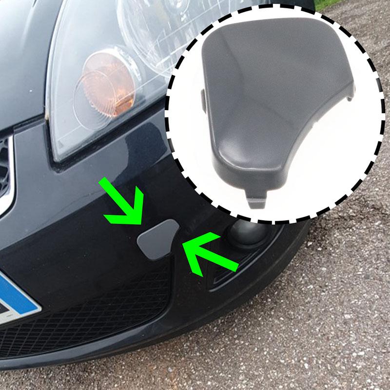 Серая крышка фаркопа на передний бампер из АБС-пластика для FORD FIESTA MK6 2005 2006 2007 2008 1375861 6S6117A989AA крышка фаркопа