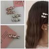 Rhinestone Love Heart Hairpins Y2K Pink Women Girls Sweet Cool Barrettes Women Korean Fashion Hiphop Hair Clip Style Accessories