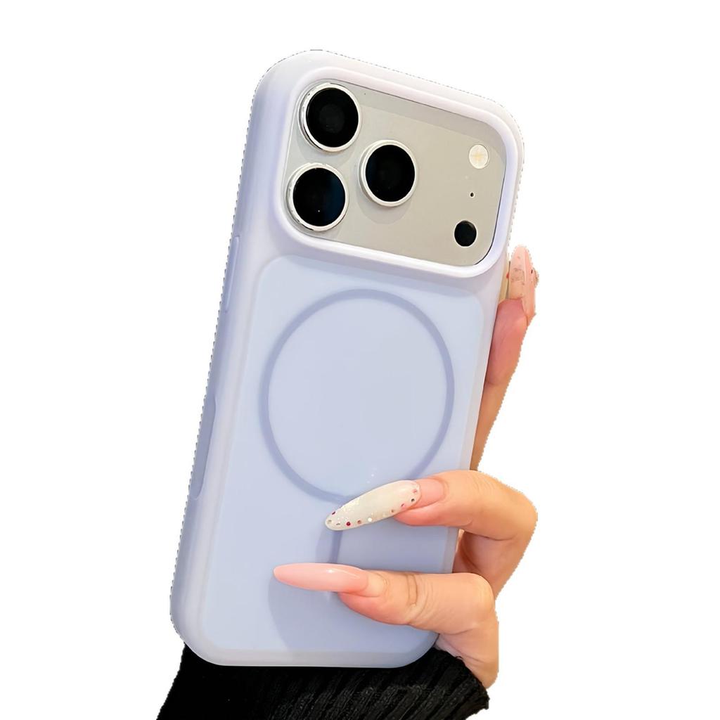 Тонкий магнитный силиконовый защитный чехол для iPhone 17 Pro Max - Дизайн «Мороженое Желе»