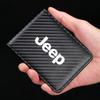 AKU3  Car Driving Wallet Card Holder Driver Holder Card Bag For Jeep Grand Cherokee Wrangler JK Gladiator Compass Renegade Patriot