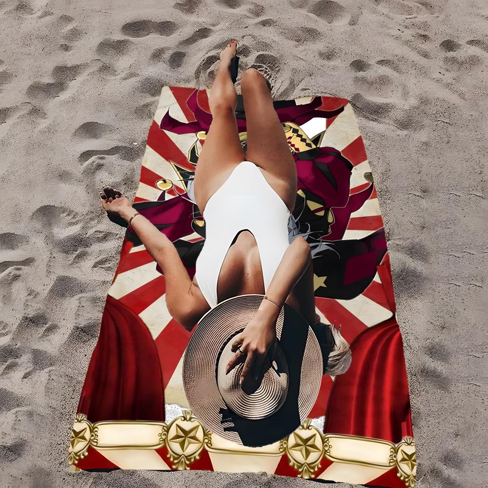 Искусство Цирк Уродцев Пьеро Полотенце Полотенце Мягкое Бассейн Подарок Для Путешествий Спортзал Душ Кемпинг Быстросохнущее Спортивное Большие Пляжные Полотенца