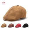 Классическая кепка Осень-Зима Кепка с козырьком Замшевая кепка с козырьком Винтажный берет Кепка художника