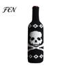 Skeleton Pattern Bottle Decor Halloween Wine Sweater, Reusable Knitted Champagne Cover, Pumpkin Skull Decorative Cover Spider Sleeve Decoration