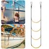 3/4/5 Steps Boat Rope Ladder Heavy Duty Foldable Climbing Ladder Inflatable Boat Kayak Sailboat Motorboat Canoe Yacht Hanging Ladder