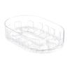Fridge Storage Box Spice Rack 360-Degree Rotatable Design Large Capacity Transparent Turntable Condiment Organizer