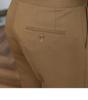 Men's Khaki Business Casual High-Waist Straight-Leg Trousers