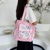 Tuition Bag 2025 New Fashionable Sweet Shoulder Bag Printed Handbag Messenger Bag Large Capacity Women's Bag