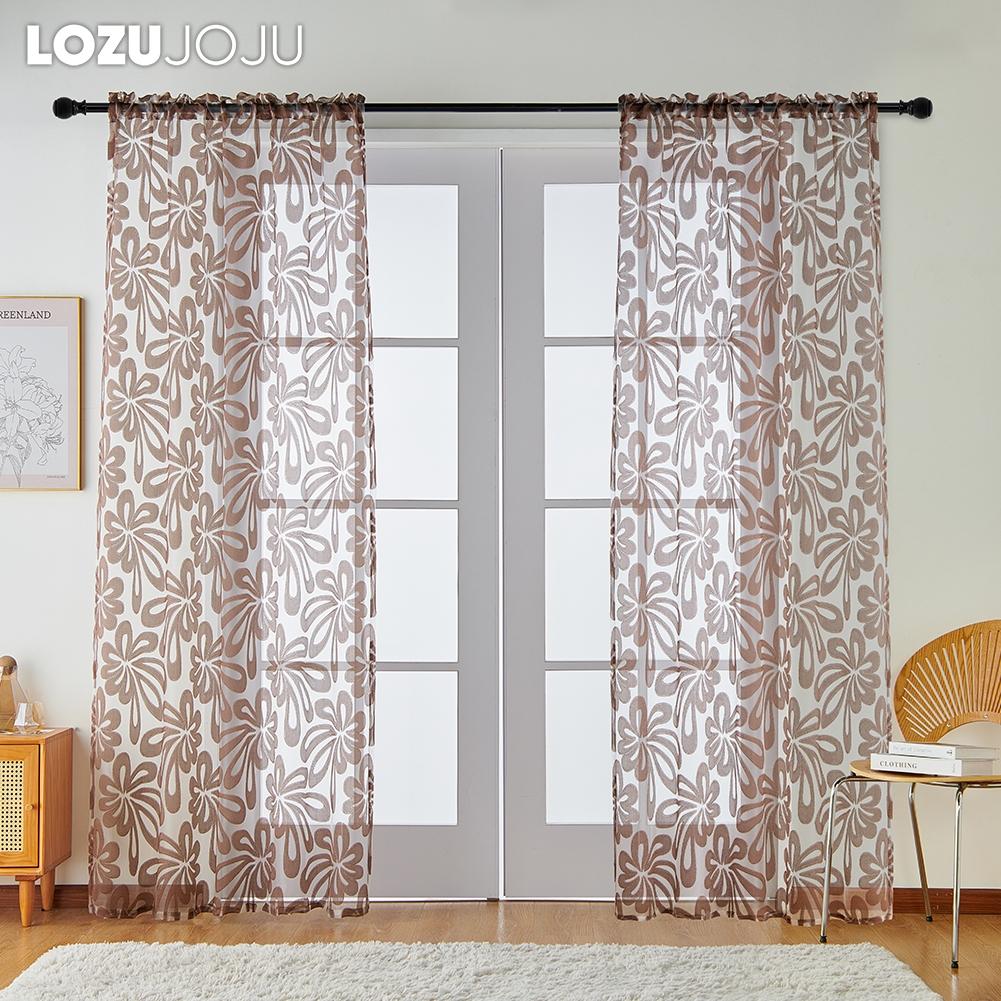1 шт. LOZUJOJU 10% затемняющий тюль простая и универсальная европейская жаккардовая прозрачная занавеска для кухни, гостиной, спальни, балкона, окна, домашнего декора