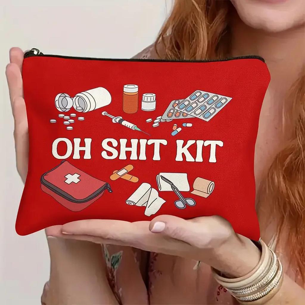 Printed Makeup Pouch Set for Women - Floral Cosmetic Bag Organizer, Travel Toiletry Case