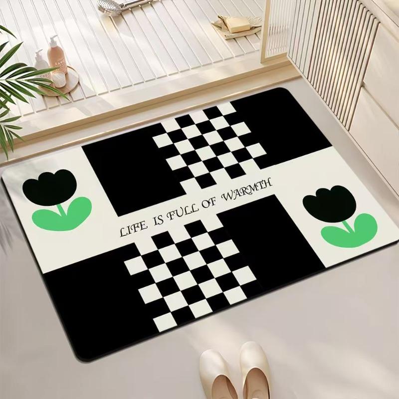Bathroom absorbent diatom mud toilet non-slip doormat toilet toilet floor mat toilet carpet