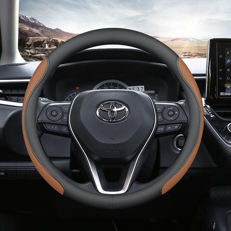 Совместимая с Toyota оплетка рулевого колеса для Frontlander, Corolla, Levin, RAV4, Velanda, Highlander