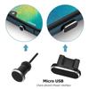 Retrieve Card Pin Charging Port Cover Metal Dust Plug for Android Phone 3.5mm Jack Micro USB