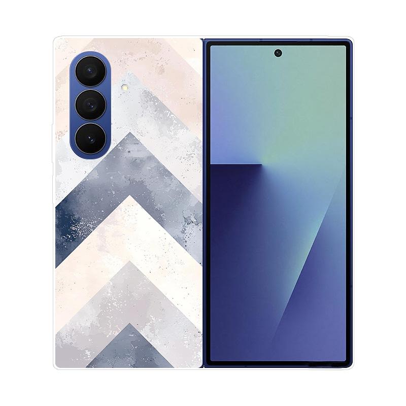 Чехол для Samsung Galaxy Z Fold 7 Мраморный Жесткий ПК Задняя Крышка Для Samsung Galaxy Z Fold7 ZFOLD7 Полностью Защитный Корпус Телефона