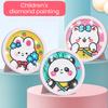 Cartoon Panda Pattern Diamond Painting DIY Kids Handmade Tiled Rabbit Round Diamond Painting