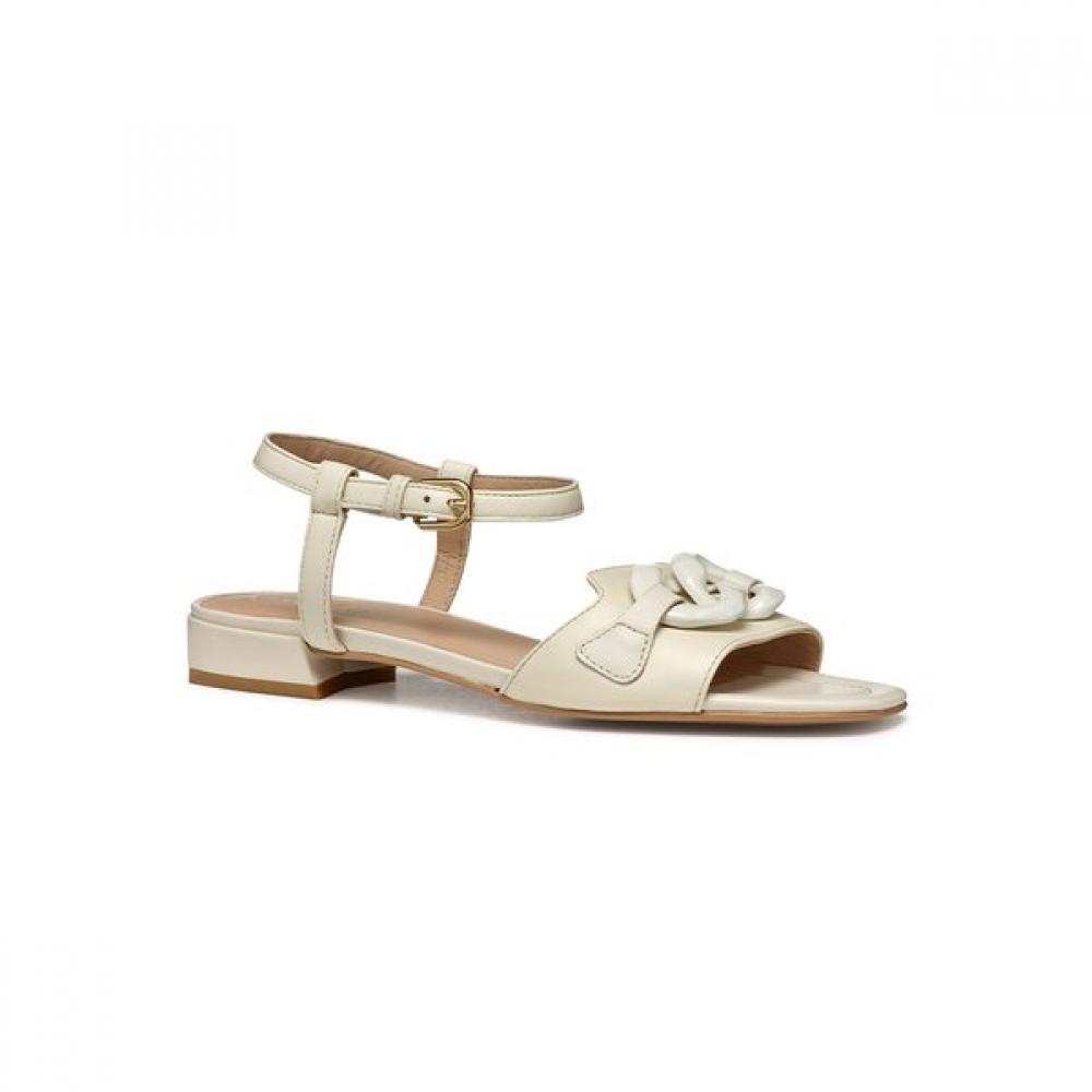 Geox Women S Comfort Strap dreSS Sandal White 8gx80d5m9d New Eraclia 15