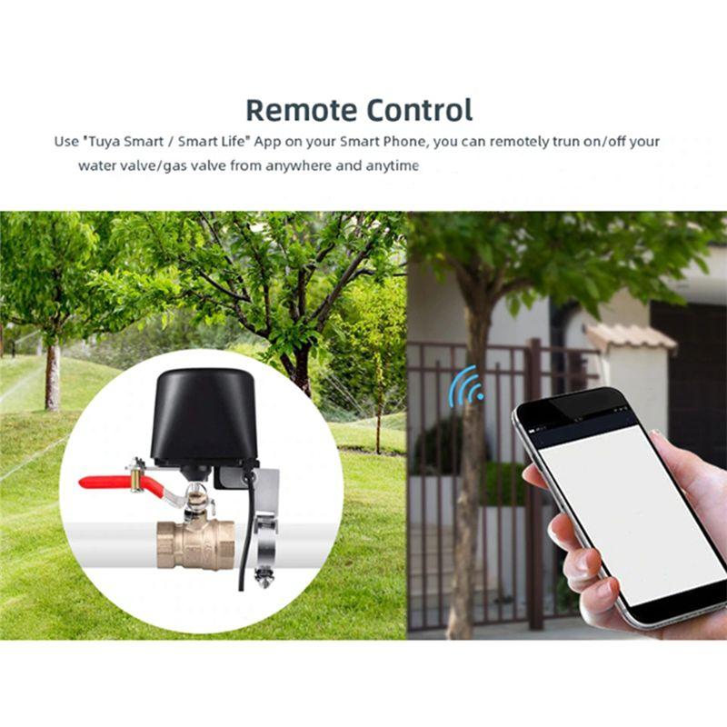 AEE4-Tuya Умный Zigbee 3.0 Газовый Клапан Механический Клапан Переключатель Bluetooth Управление Клапаном (US Plug)