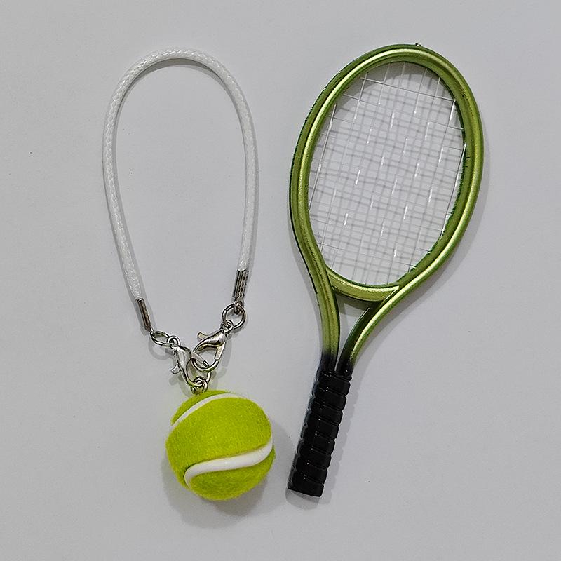 Sports Keychain with Pendant Rope - Tennis, Baseball, Football