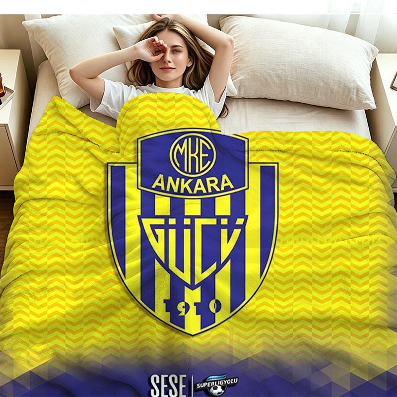 Ankara Logo Print Flannel Blanket High Quality Warm Comfortable Cover for All Seasons Perfect for Gifts Home Decor