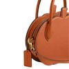 Coach 22 Однотонная тисненая логотип Nameplate Слот для карт Застежка-молния Форма тыквы Кожаная сумка через плечо Маленькая CU868-B4UC8