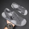 Fashion Classic Outdoor Men Sandals Handmade Leather Summer Flats Casual Lightweight Man Beach Shoes Quick Dry Wading Aqua Shoes Sandals