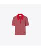 Tolibeochi Striped Viscose Polo - Red / Navy / Ivory