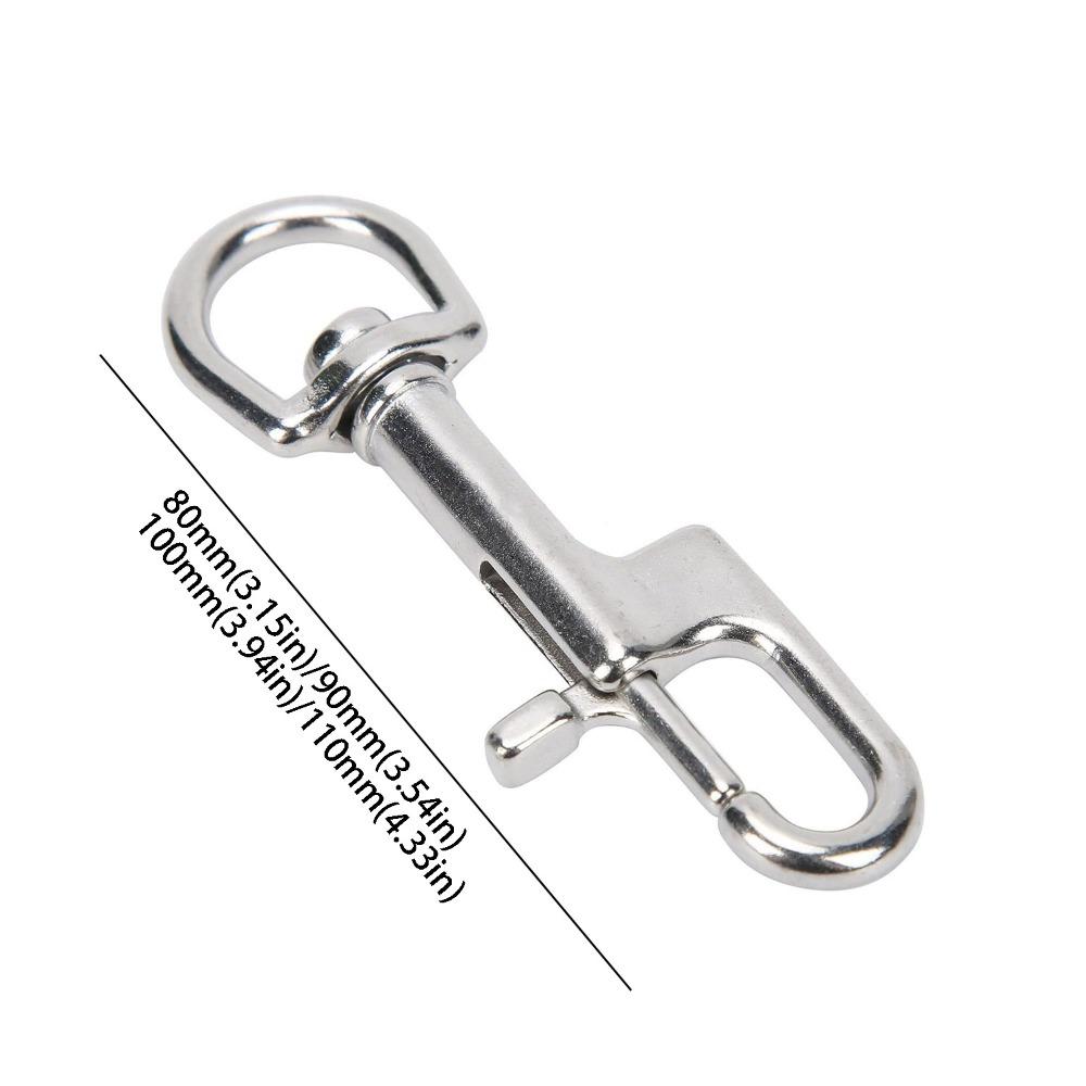 316 Stainless Steel Bolt Snap Double Head Swivel Eye Double Ended Hook 80MM Size 100MM Size D Ring Snap Water Sport