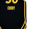 Nike Стивен Карри Нет. 30 Джерси Golden State Warriors City Edition, мужские топы 2023–24 гг., черный желтый DX8759-010
