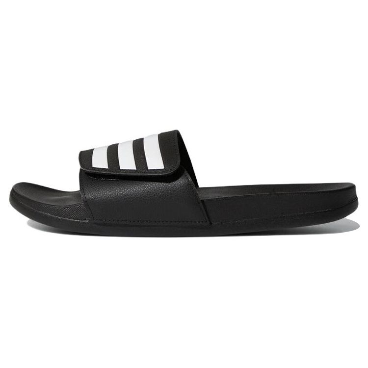 Adidas Adilette Comfort Регулируемые шлепанцы Черно-белые кроссовки унисекс Core-Black Footwear-White GZ8951