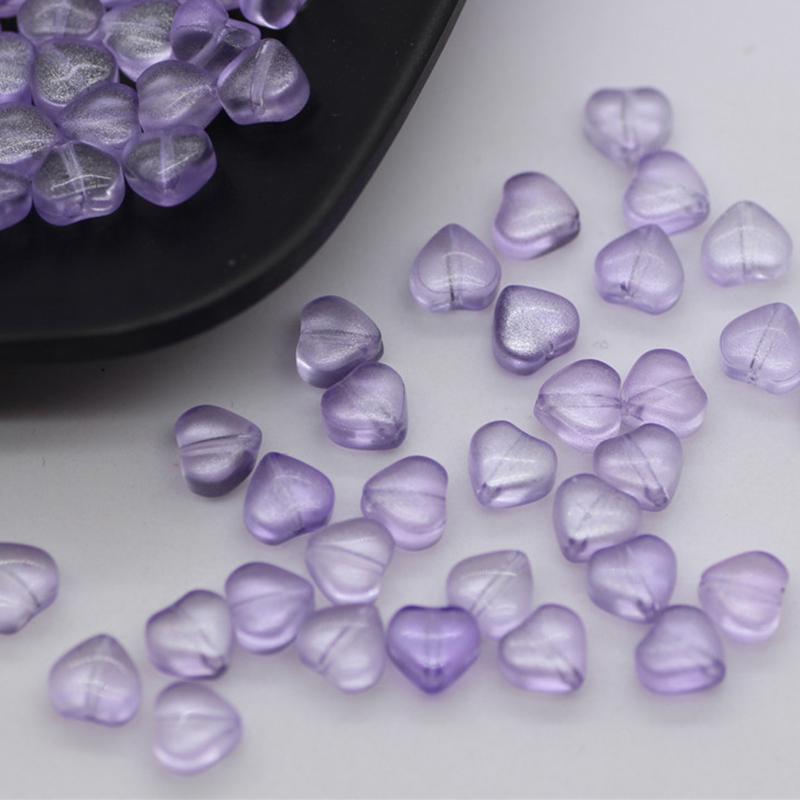 Свободные бусины DIY для 50 шт. 6 мм Сердце Любовь Изготовление ювелирных изделий Подвеска Глазурованное стекло Изысканный цвет