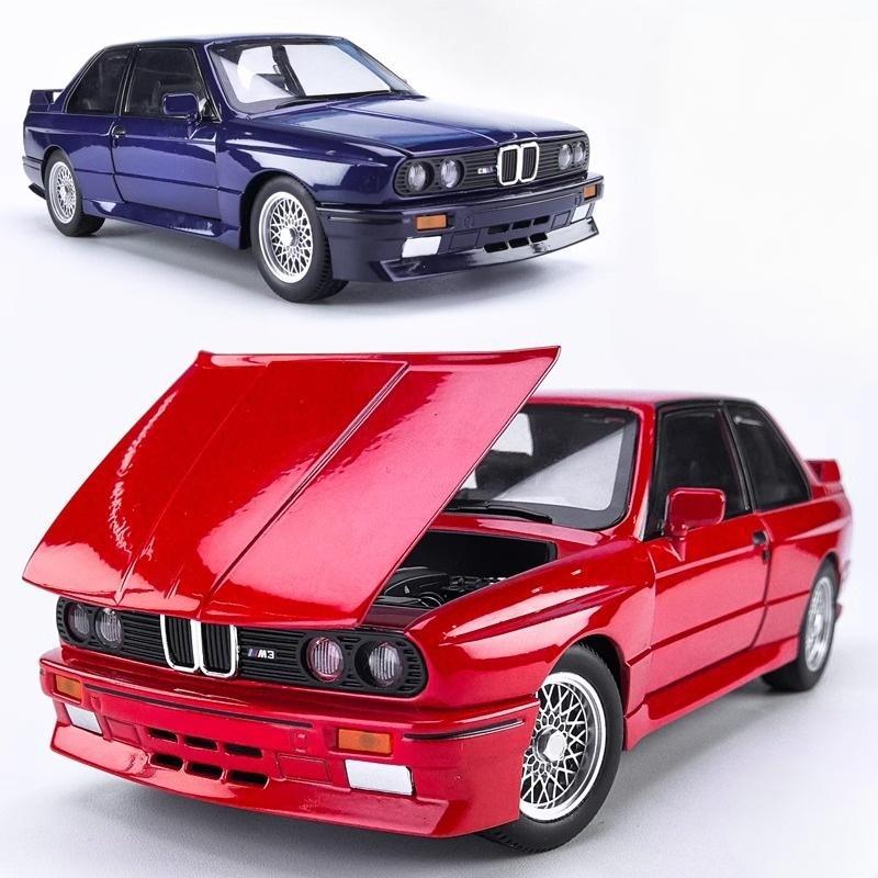 1:24 BMW M3 E30 IM Alloy Miniature Car Diecast Metal Model Collection Hobby Birthday Present With Friend Decoration Classic Car