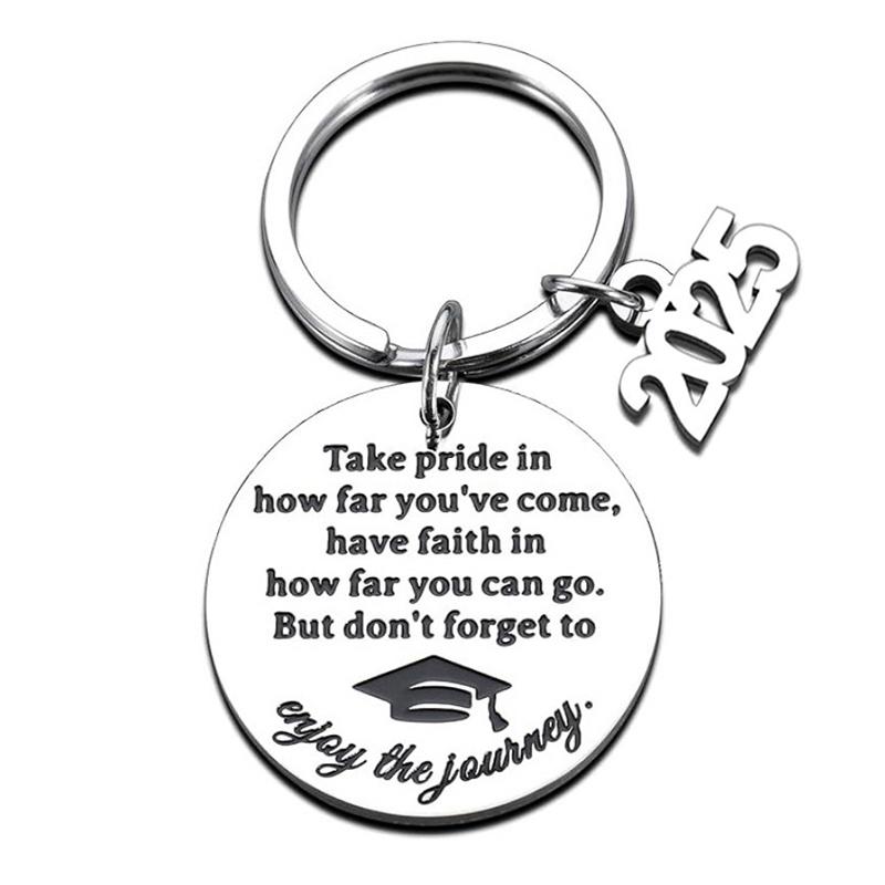 Выпускной брелок 2025 года, вдохновленные подарки для выпускников университетского колледжа, средней школы, сувенир для старшеклассников