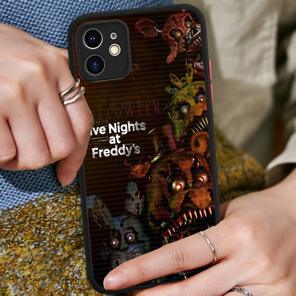 F-FNAF Пять ночей с Фредди Чехол для телефона для iPhone 16 15 14 11 12 13 Pro Max Plus 12 XS Max Задняя крышка Матовый чехол