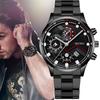 Business Men's Quartz Watches Fashion Design Stainless Steel Man's Wristwatches Best Gifts Clock for Husband,Family,Friend