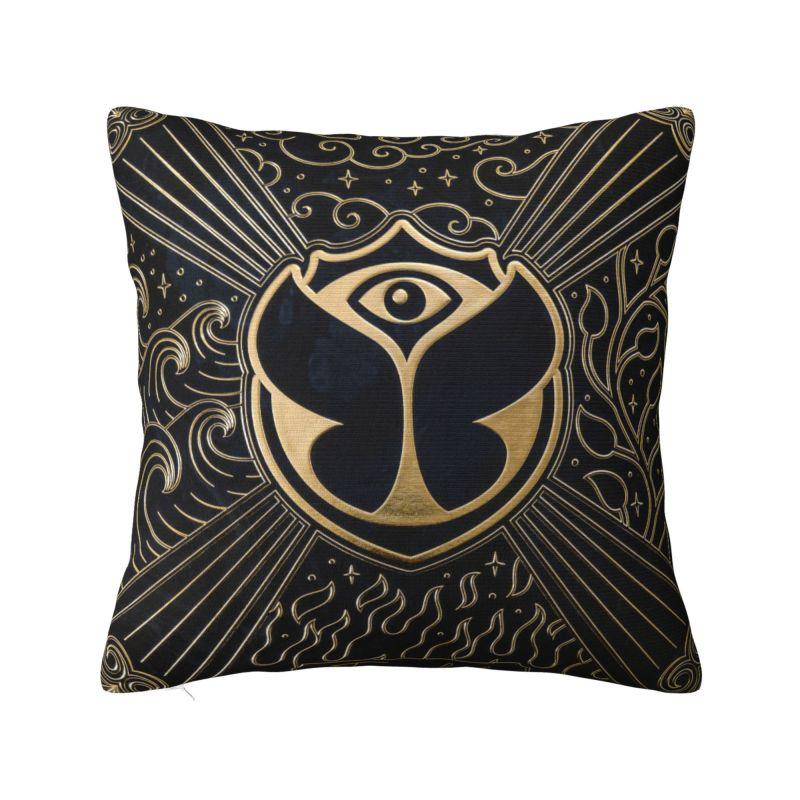 Fashion Tomorrowland Electronic Dance Festival Cushion Cover Polyester Throw Pillow Case for Sofa Square Pillowcase Home Decor