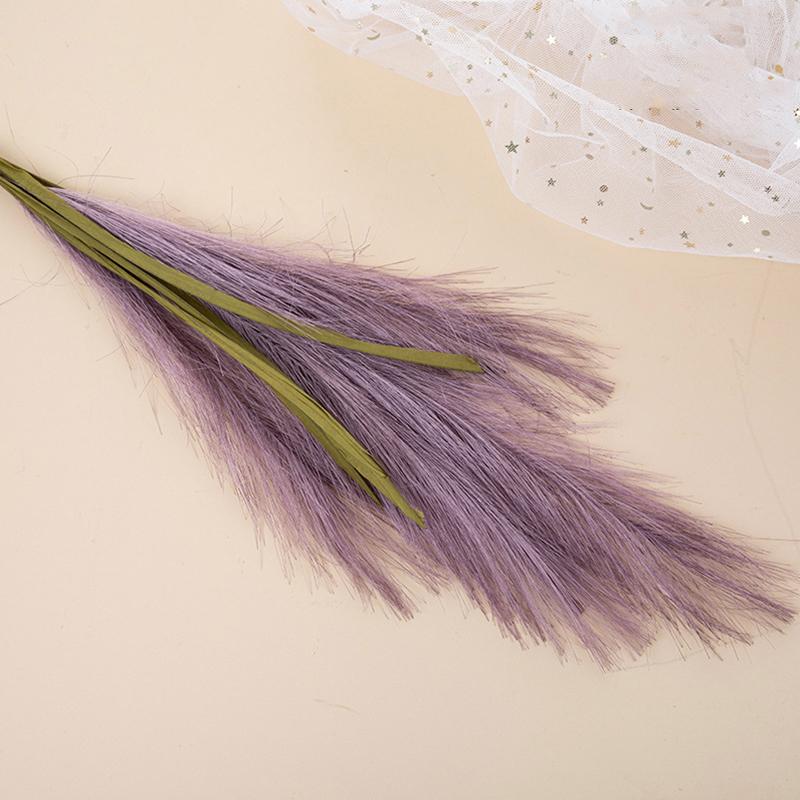 1PC Decoration Fake Flowers Reed Grass Wedding Crafts Ins Wind Green Plants Creative\t