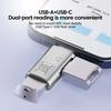 Адаптер JS-109 Type-C OTG для цифровой гарнитуры и U-диска, конвертер USB-C в Type-C/USB 3.0