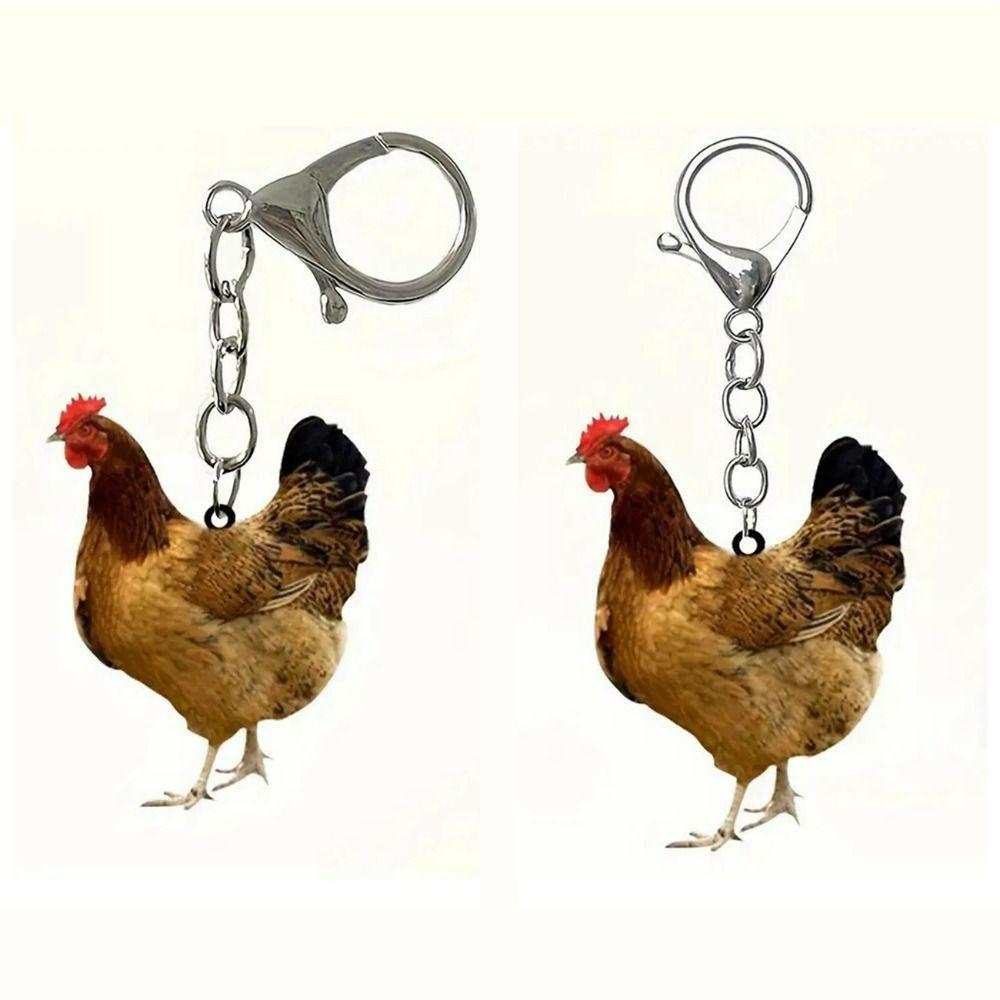 Акриловый рюкзак кулон курица сумка подвеска ювелирные изделия шарм курица акриловый брелок унисекс