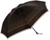 Moonbat DAKS Logo Jacquard Folding Umbrella for Made In Women, Black, Japan, Lightweight, Water-Repellent