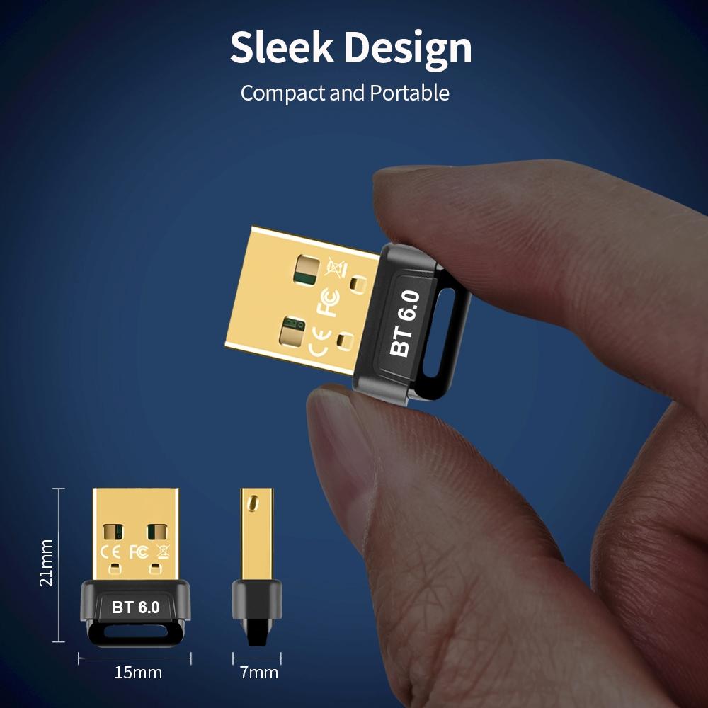 USB Bluetooth 6.0 Адаптер Аудио USB Приемник Передатчик Для ПК Ноутбука Беспроводной USB Адаптер для Клавиатуры/Мыши/Наушников/Динамика