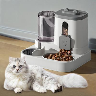 2-в-1 кормушка для домашних животных и поилка, автоматический набор для сухого корма и поилки для мелких и средних кошек и собак