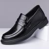 Leather Men's Shoes Spring and Autumn Business Dress British Casual Heightening Leather Shoes Hole Shoes Sandals Hollow Wedding Groom Shoes