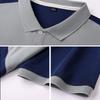 Summer Men's Business Casual Polo Shirt Fashion Color Matching Lapel Button Short Sleeve Golf T-shirt Casual Sports Shirt S-4XL