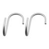 Hilogic TQOOL S-Hooks, Aluminum Right-Angle S-Hooks, Large, Silver, Pack of 2 (Product Code: 95369)