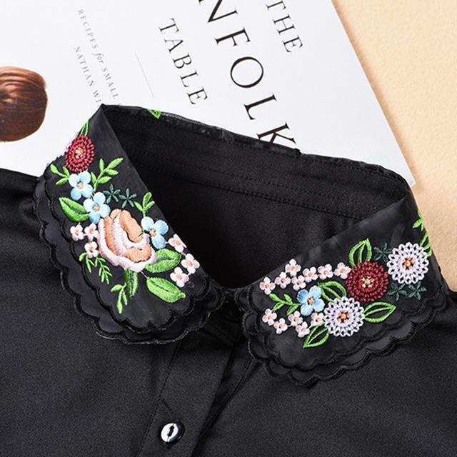 Business Women Fake Collar Shirt Detachable Collar Female False Collars Necklace Dress Lapel Blouse Top Faux Collar