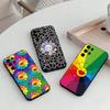 Чехол для телефона Takashi M-Murakamis F-Flowers для Samsung S25, S24, S21, S22, S23, S30, Ultra, S20, Plus, Другие Мягкая черная крышка