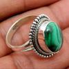 National Style Retro Inlaid Turquoise Stone Ring Personality Pattern Ancient Style Ring