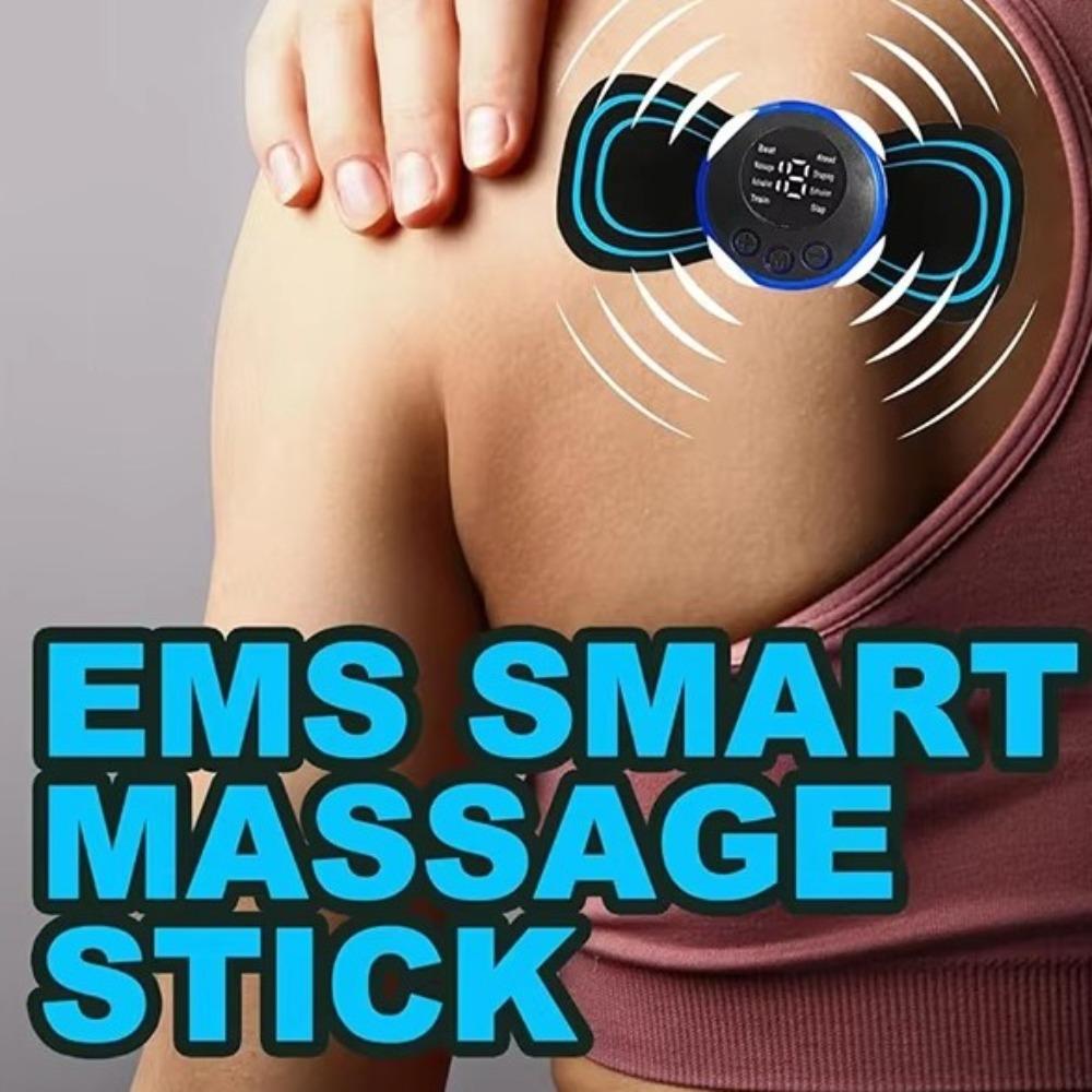 Multifunctional Electric EMS Neck Massager Mini Massageador Mat Gel Pad Stickers  Relieve Pressure