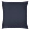 Taie D'oreiller - Coton - 63x63 Cm - Bleu Foncé - Lavable En Machine - Finition Point Bourdon