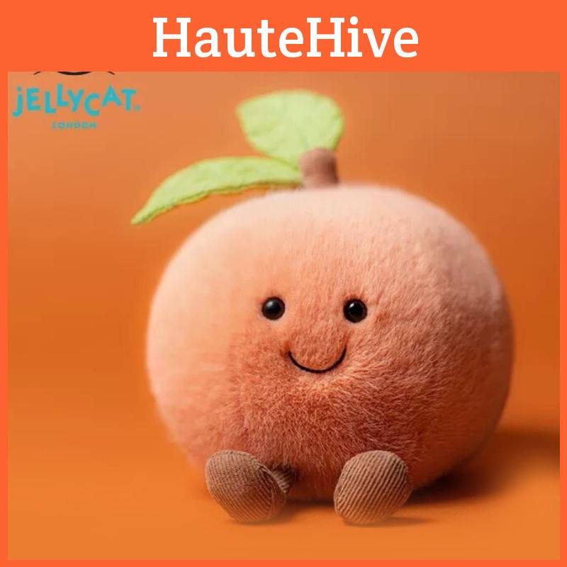 Jellycat Розовый Персик Плюшевая Игрушка Милая Мягкая Кукла Подвеска для Сумки Украшение Подарок