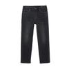 JACK&JONES Men's Fleece-Lined Loose Straight-Leg Washed Denim Jeans